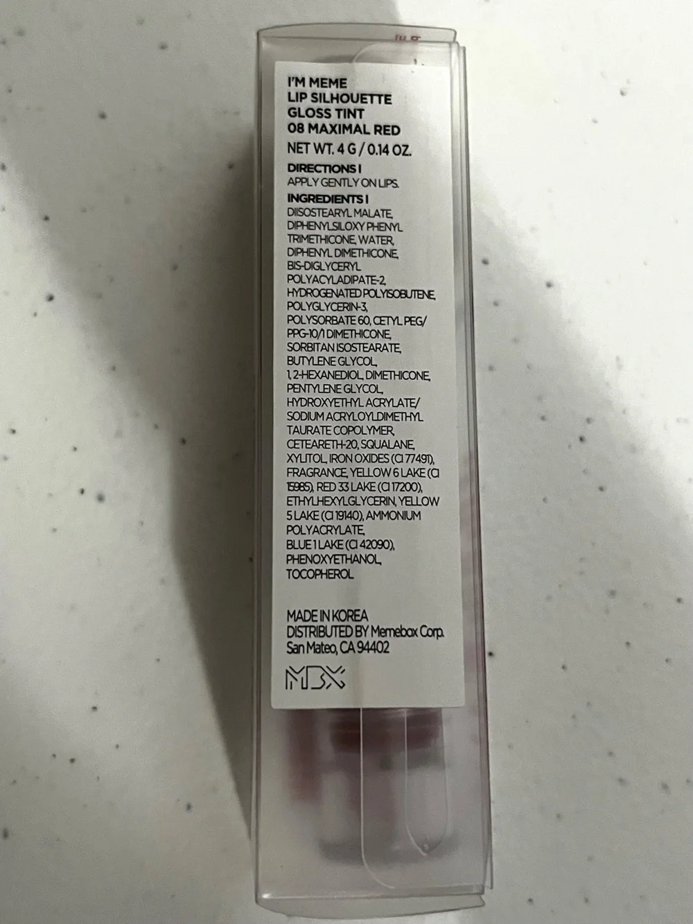 Hydrating Lip Gloss Tint 08 Maximal Red - Deep Red Gloss